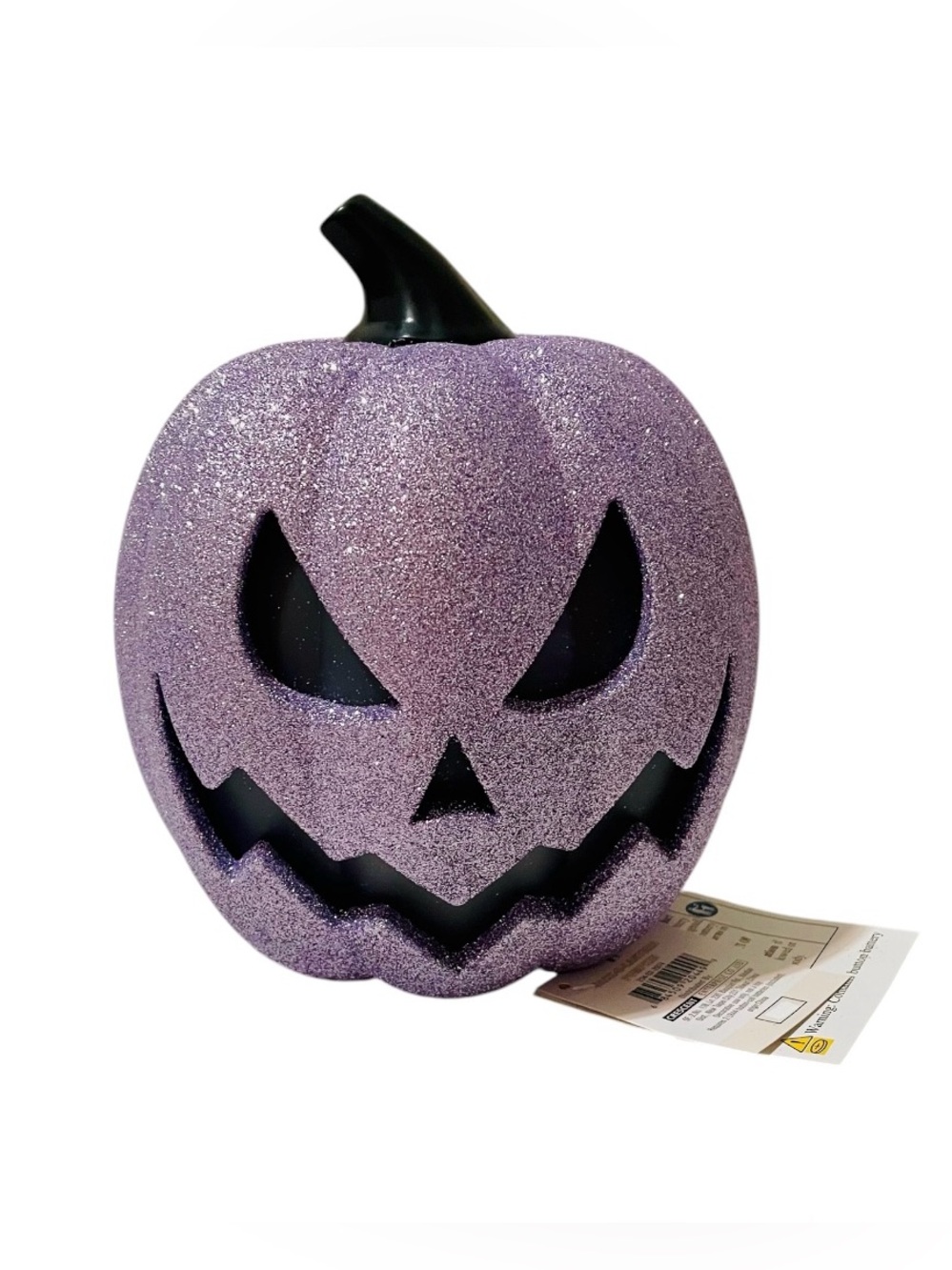 Glitter Jack-O'-Lantern Purple Pumpkin